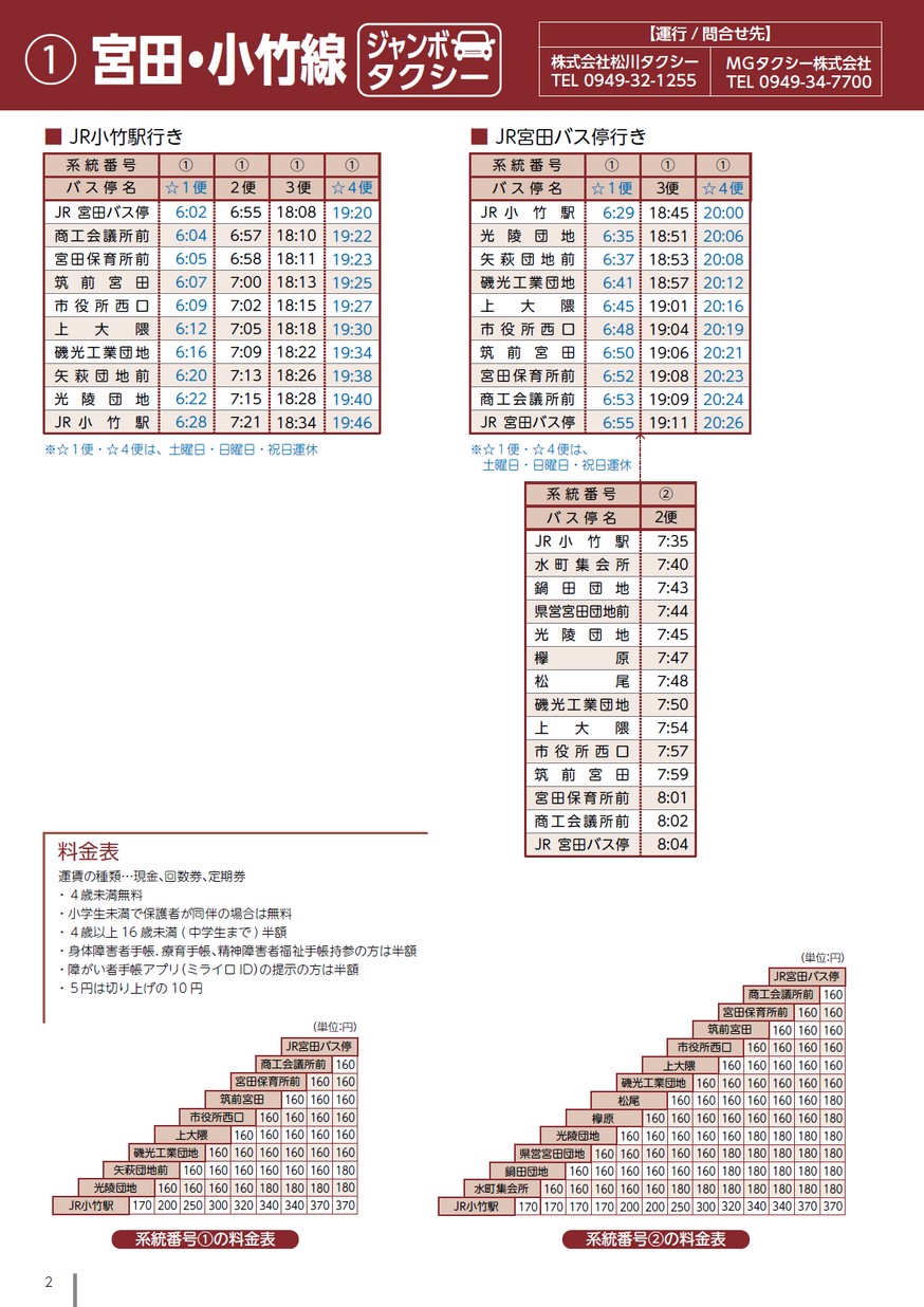 2023年宮若市乗合バス運行時刻表 電子ﾌﾞｯｸ版
