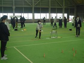 モルック試合の様子